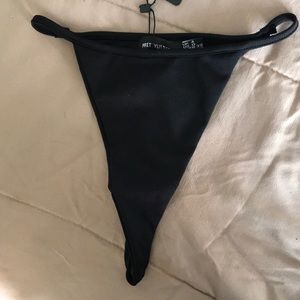 BLACK String THONG Bikini. Mix n Match. Size 4.